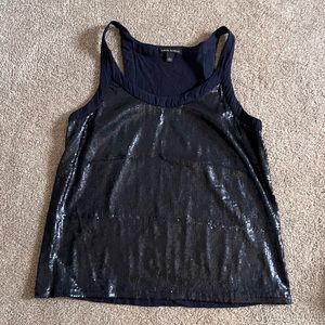 Banana Republic Large Navy Sequin Tank